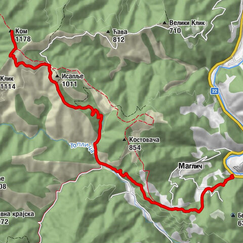 Јеринин Град - Ком