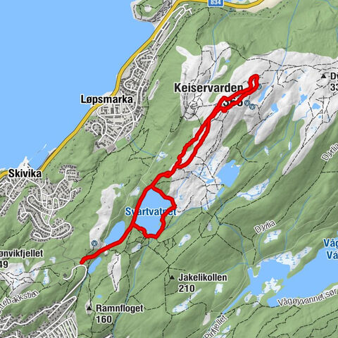 Bodø - Bådåddjo - Keiservarden
