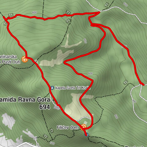 Varaždinska županija - Filićev dom - Piramida Ravna Gora - kapela Sveta Tri Kralja