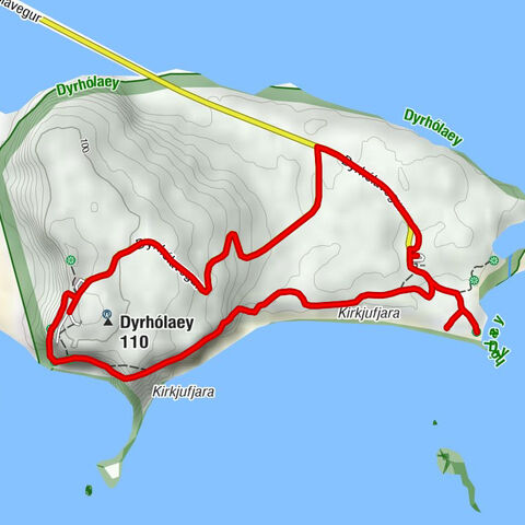 Mýrdalshreppur - Kirkjufjara - Dyrhólaey