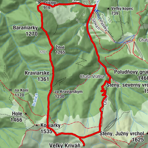 Belá - Pekelník - Veľký Kriváň - Koliba Starý Dvor