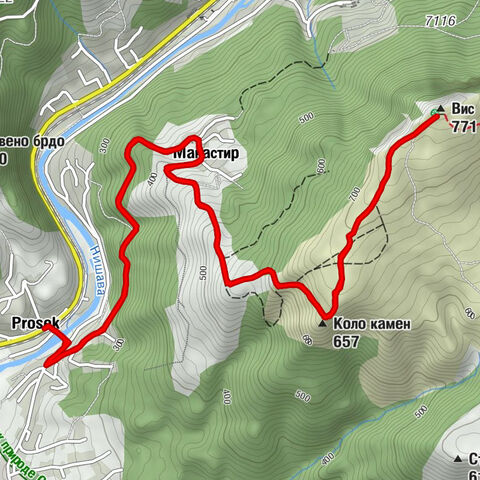 Cala Magistrale - Коло камен - Вис - Просек