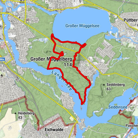 Köpenick - Großer Müggelberg - Kleiner Müggelberg - Müggelheim