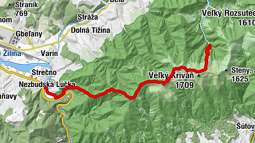 Chata Vrátna - Malý Kriváň - Suchý - Nezbudská Lúčka