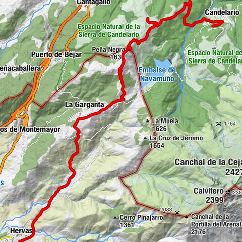 Candelario - Refugio Peña de la Cruz - Peña Negra - La Estación