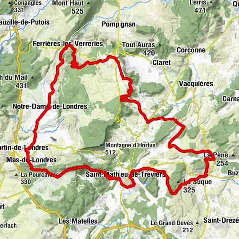 TOUR ENTRE VIGNES ET CAUSSE - GR® DE PAYS TOURS EN GRAND PIC SAINT-LOUP