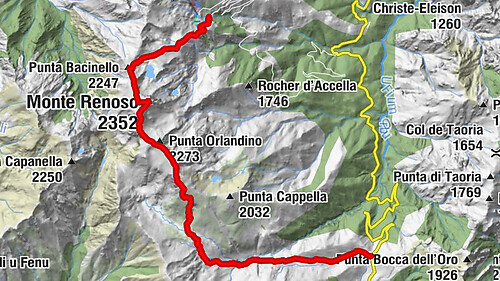 8emes etapes variante capannelle / relai di verde