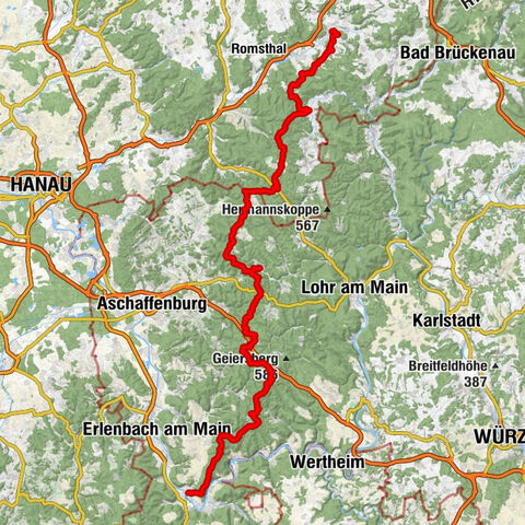 Schlüchtern - Markberg - Geiersberg - Großheubach