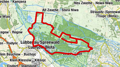 Lübbenau/Spreewald - Lubnjow/Błota - Stottoff - Štotup - Stennewitz - Sćenojce - Sankt-Nikolai-Kirche
