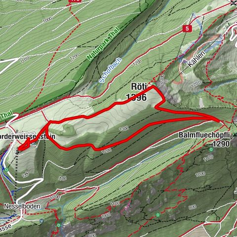 Kurhaus Weissenstein - Vorderweissenstein - Röti - Weissenstein
