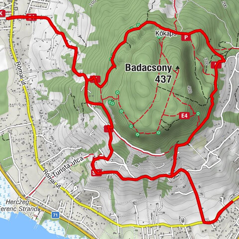 Laguna Büfé - Klastrom-kút - Kisfaludy-ház - Badacsonytördemic