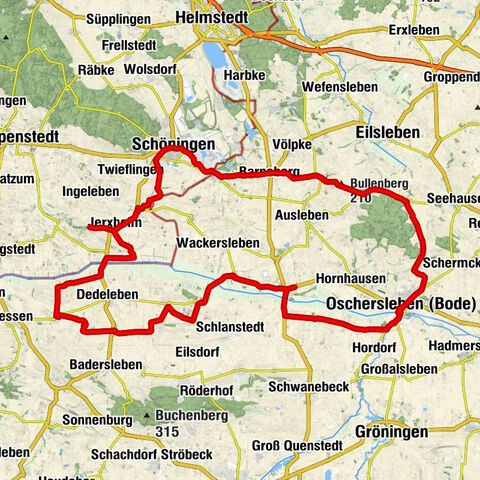 Oschersleben (Bode) - Telegrafenberg - St. Trinitatis - Heeseberg