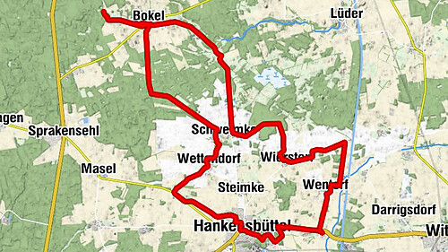 Hankensbüttel - Diecksberg - St. Joh. d. Täufer- Kapelle - Zur Linde