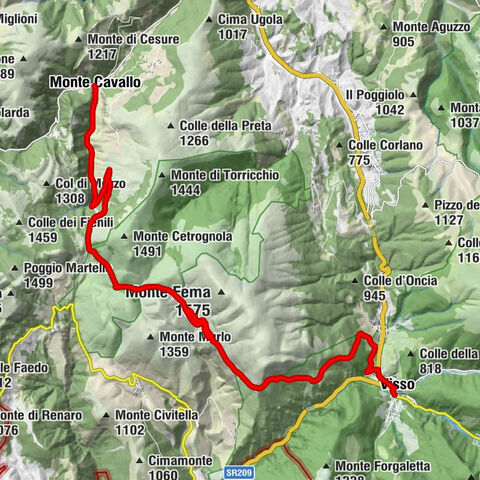 Monte Cavallo - Santuario della Madonna della Valle - Chiesa di San Girolamo e dei Frati Cappuccini - Visso