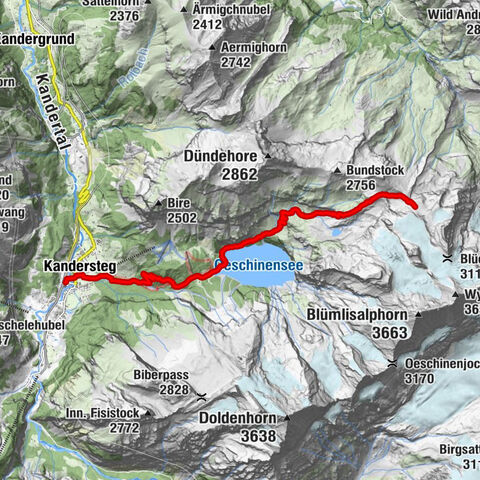 Kandersteg - Oeschinensee - Blüemlisalphütte