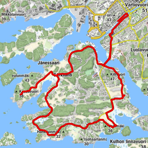 Länsiranta - Telakkaranta - Pyhän Henrikin ekumeeninen taidekappeli - Turku