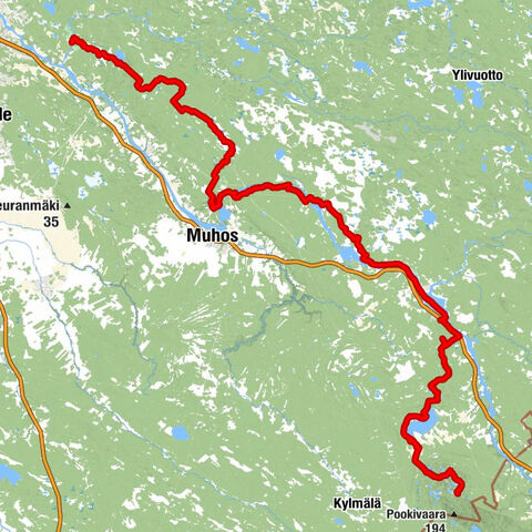 Oulu - Kallioselän kämppä - Utajärvi - Rokuanhovi