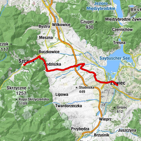 Śródmieście - Kościół pw. Świętego Krzyża - Kościół pw. Świętego Jakuba w Szczyrku - Szczyrk