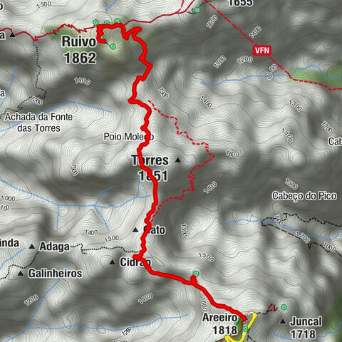 Pico do Areeiro - Areeiro - Casa de Abrigo do Pico Ruivo - Ruivo