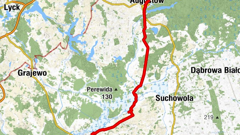 Augustów - Stary Młyn - Kościół pw. Świętego Wawrzyńca - Goniądz