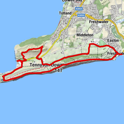 Freshwater Bay - Easton - Tennyson Down - Marconi's Cafe