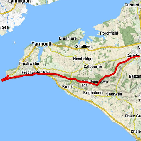 Carisbrooke - Mottistone Down - Tennyson Down - Alum Bay