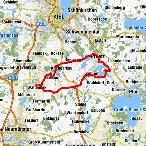 Schöne Tour über Preetz und Lanker See mit Fischbrötchen (ab 01.04.)