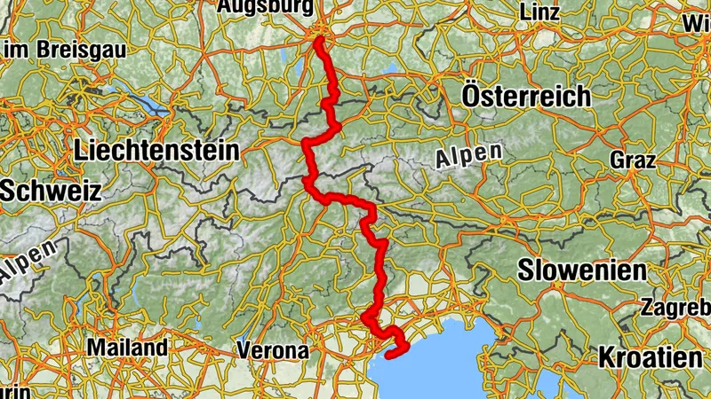 Muenchen-Venezia Ost Variante