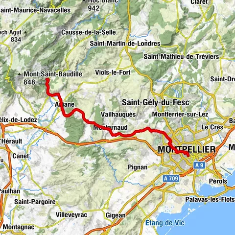 FROM MONTPELLIER TO SAINT-GUILHEM-LE-DÉSERT ON THE GR®653 ARLES WAY TO COMPOSTELA