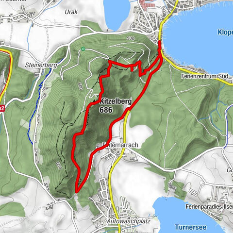 Kitzelberg route - Lake Klopein