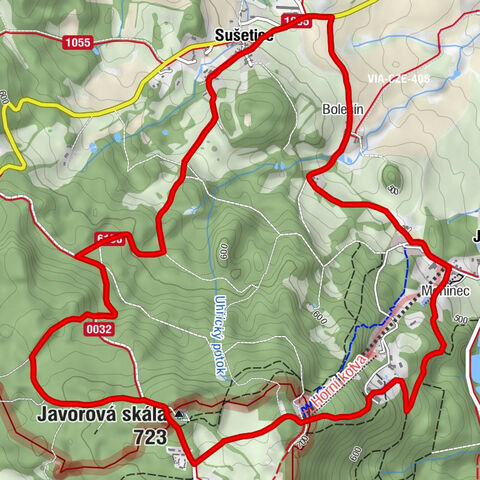 Restaurace M2 - Jetřichovice - Monínec - Javorová skála