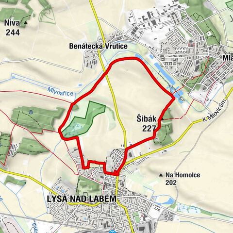 Lysá nad Labem - Benátecká Vrutice - Šibák