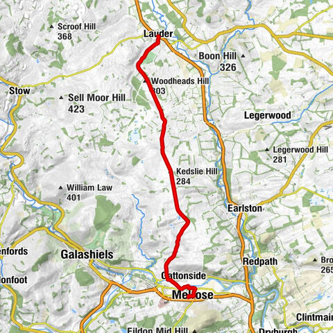 Black Bull Hotel - Woodheads Hill - Kedslie Hill - Provender