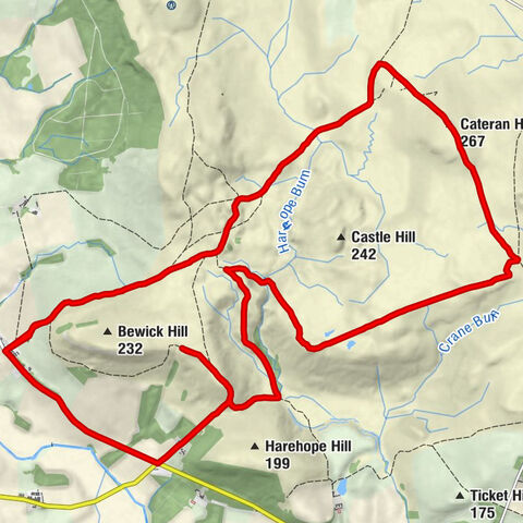 Old Bewick - Nurseryhill - Tick Law - Cateran Hill