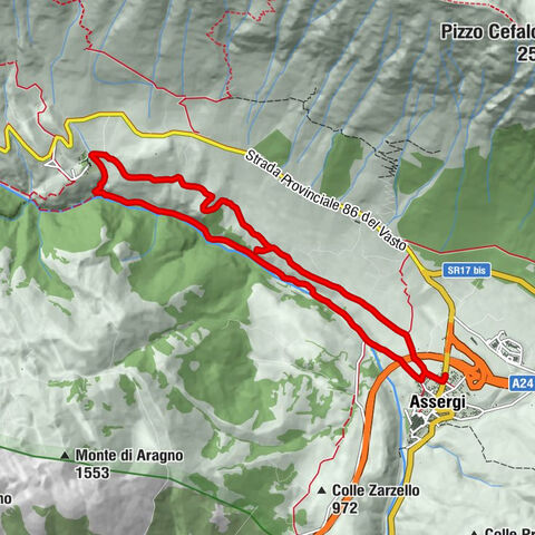 Assergi - Grotta a male - Chiesa di San Clemente - San Pietro della Ienca