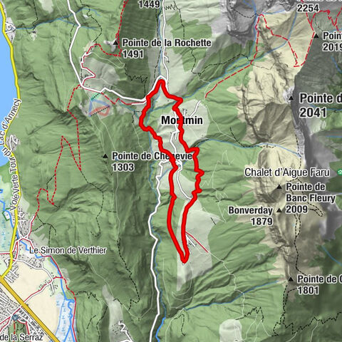 Église Saint-Maurice - Montmin - Plan Montmin - La Perrière