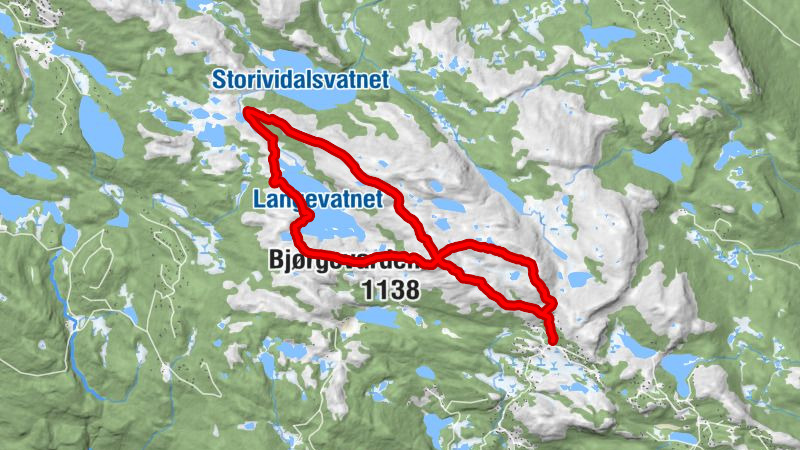 Nord-Aurdal - Bjørgovarden - Dvergaknatten