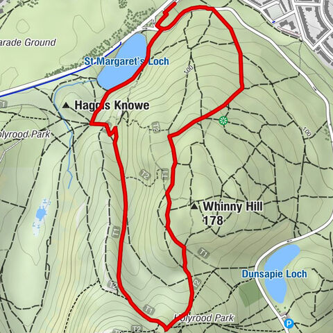 Meadowbank - Whinny Hill - Arthur's Seat - Old Town