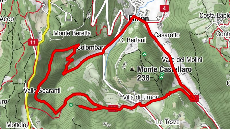 Fimon - Villa di Fimon - Boschi delle Falde - Grotta del serpente
