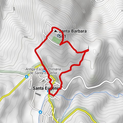 Santa Eugénia - Igreja Paroquial de Santa Eugénia - Santa Bárbara - Capela de Santa Bárbara