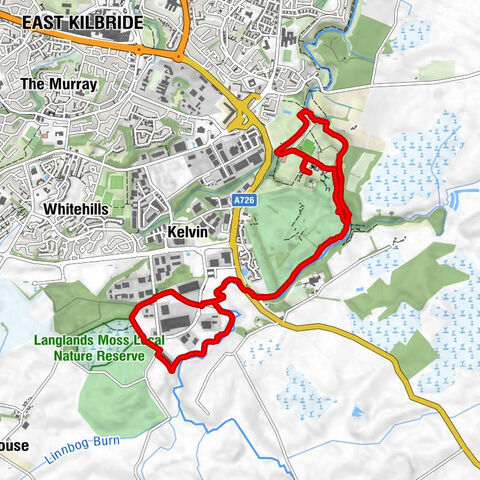 South Lanarkshire - East Kilbride - Langlands Business & Technology Park - Horseshoe Falls (weir)