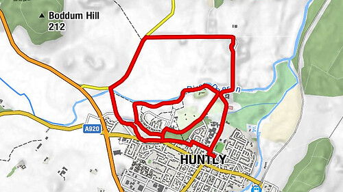 Huntly - Huntly Lodge Farm - Inchlonaig - St Margaret's Church