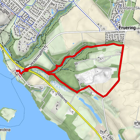 Skanderborg - Restaurant Vestermølle - Jernkilden - Fruering