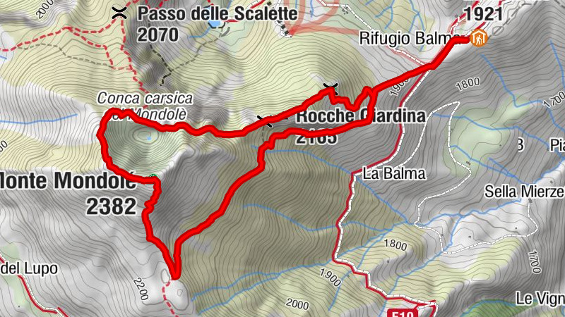 Alpe Balma - Rocche Giardina - Monte Mondolé