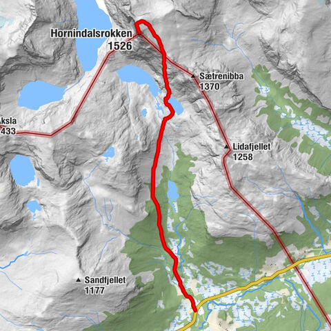 Volda - Hornindalssætra - Hornindalsrokken