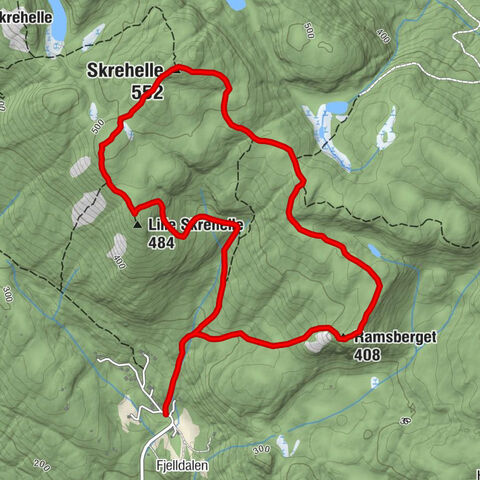 Skien - Ramsberget - Skrehelle - Lille Skrehelle