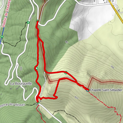 Courry - Chapelle Saint-Sébastien - La Bourguette - Gagnières