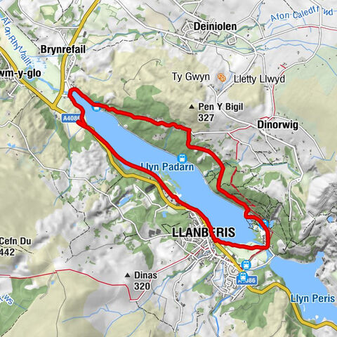 Gilfach Ddu - Llanberis - Fachwen - Penllyn