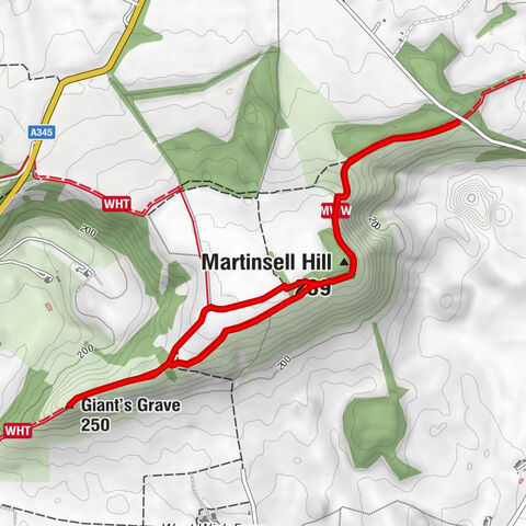 Pewsey - Martinsell Hill - Martinsell viewpoint - Giant's Grave