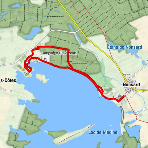 Nonsard - Brasserie du Port - Lac de Madine, Site de Heudicourt - Digue des Chevaliers